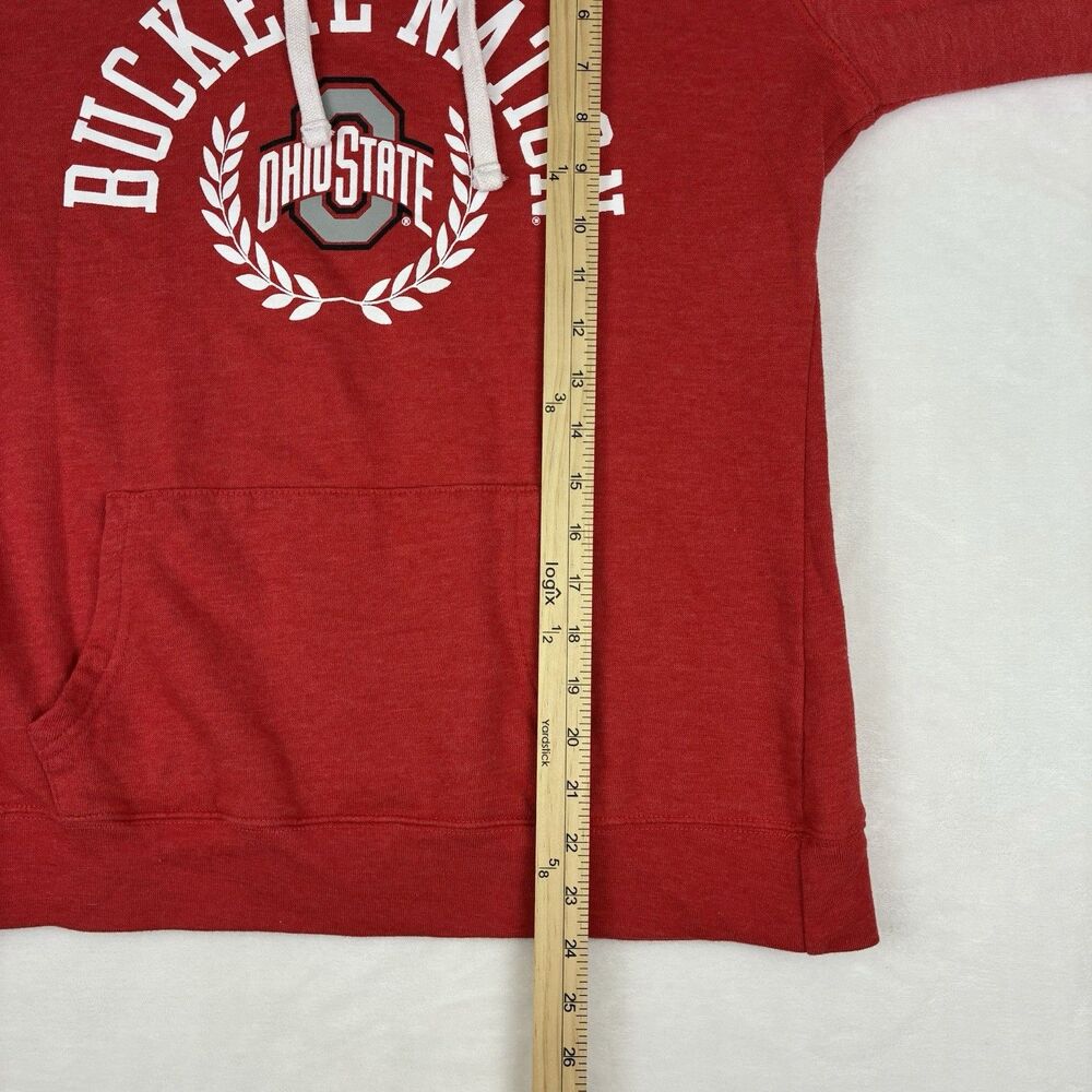 Ohio State “Buckeye Nation” Hoodie Women’s Size Large Red Graphic Sweatshirt - Picture 12 of 12